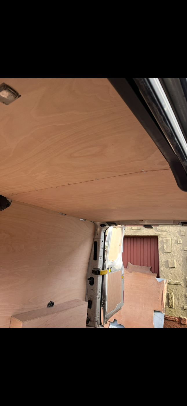 LWB Ford Transit Custom Ply Roof Lining 6mm 2013-2022 Ply Roof Lining Kit