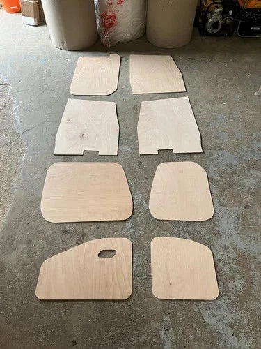 Citroen Berlingo 2018 On SWB Sides And Doors Only Ply Panels 1 Side Loading Door